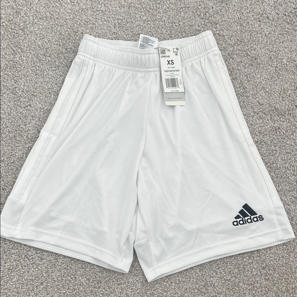 Adidas White Performance Shorts
